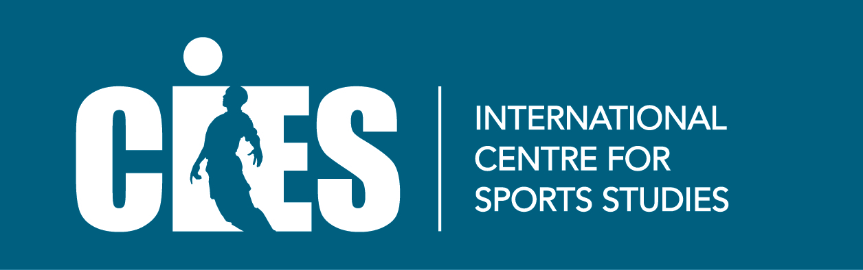 Logo International Centre for Sports Studies (CIES) in partnership with De Montfort University (England), SDA Bocconi School of Management (Italy),  the University of Neuchâtel (Switzerland)