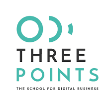 Logo Three Points, The School of Digital Business with Universitat Politècnica de Catalunya