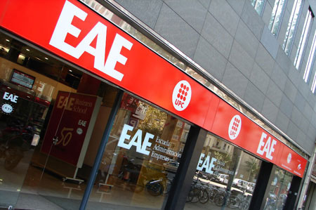Logo EAE Business School in partnership with Universitat de Politecnica de Catalunya